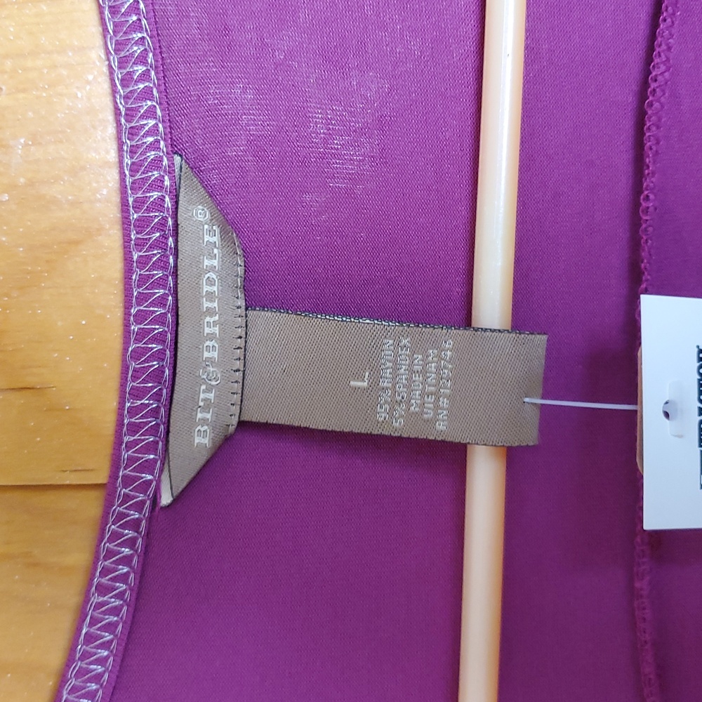 Bit & Bridle Open Front Cardigan Size L NWT - Picture 2 of 5